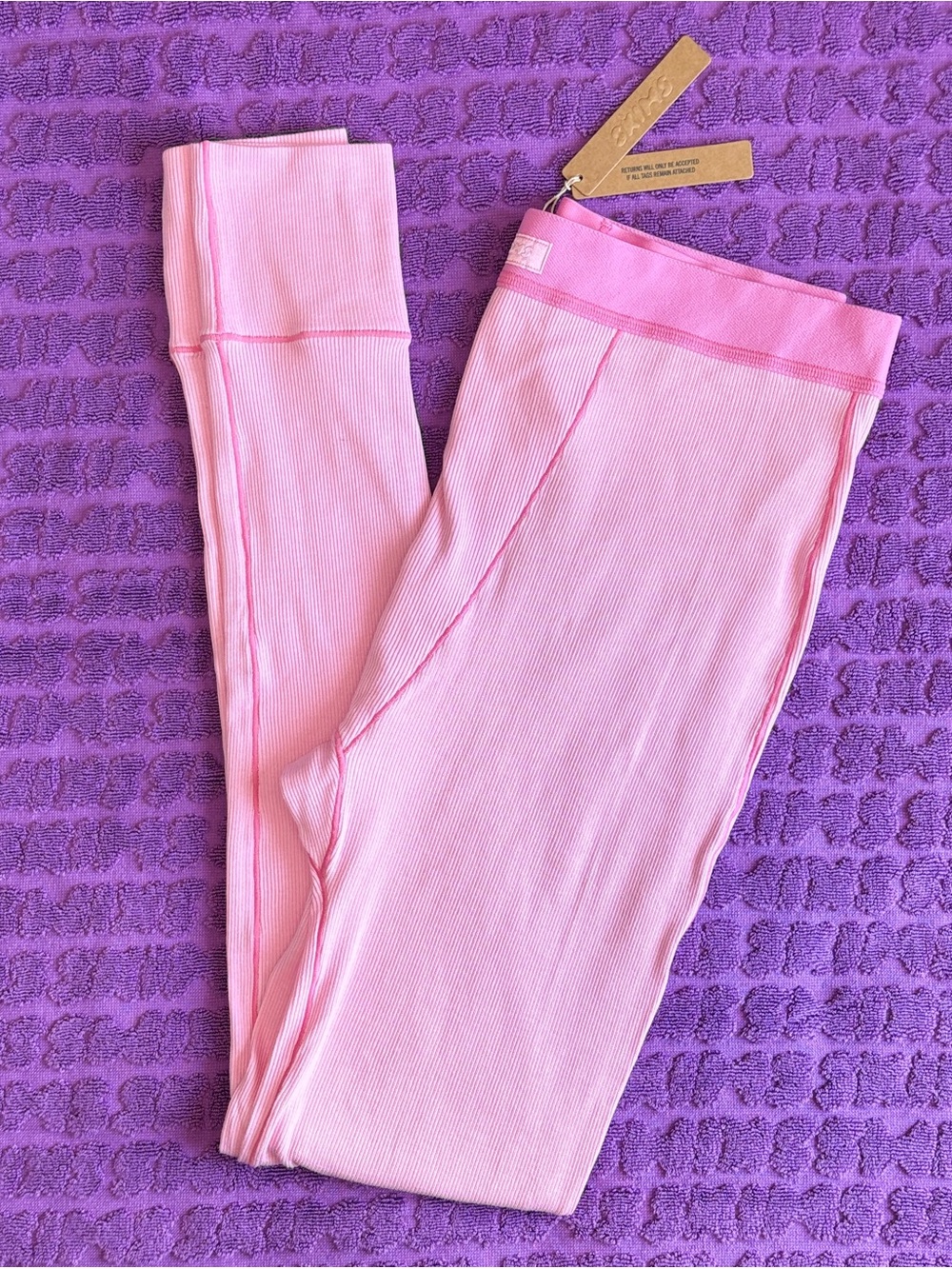 🌸 SKIMS Cotton Rib Legging | Bubble Gum | M | NWT 🏷️ - Picture 5 of 6